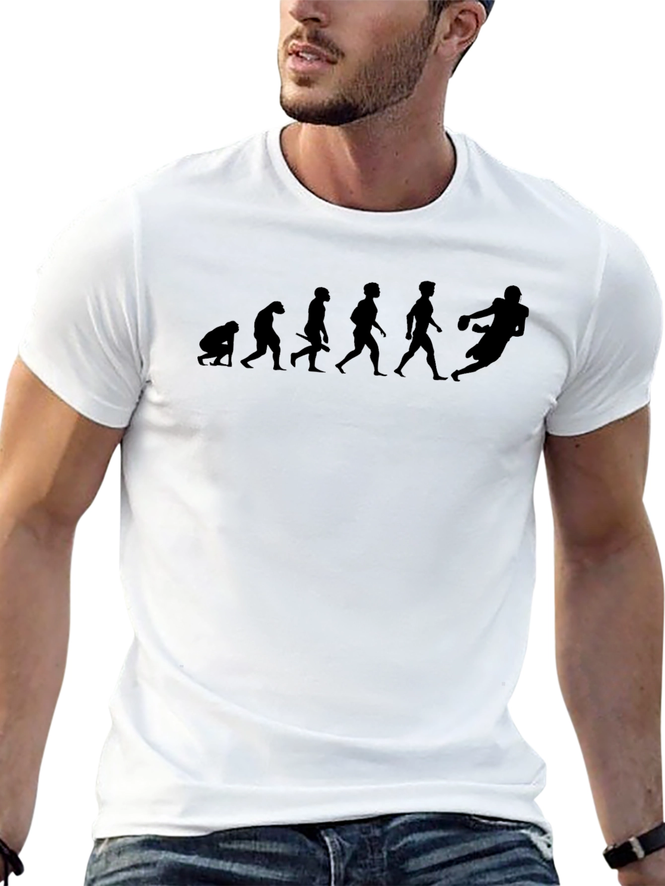 Evolution of Football Fan T-Shirt