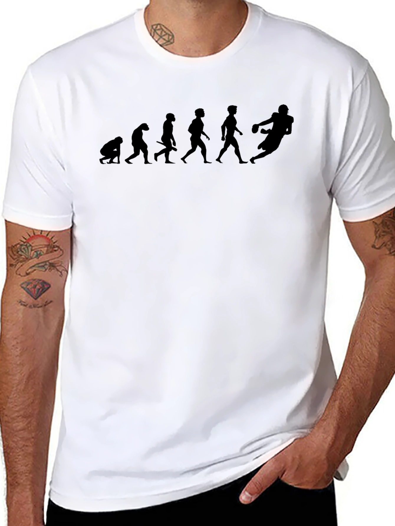 Evolution of Football Fan T-Shirt