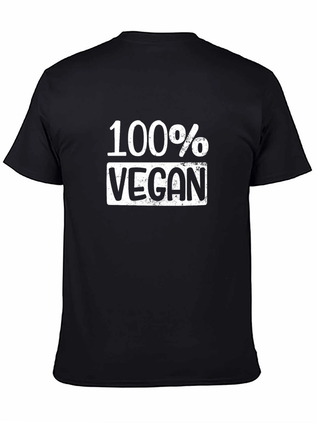 100% Vegan Graphic Tee - Black