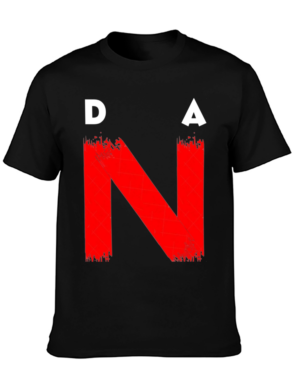 DNA Graphic T-Shirt - Bold Red on Black