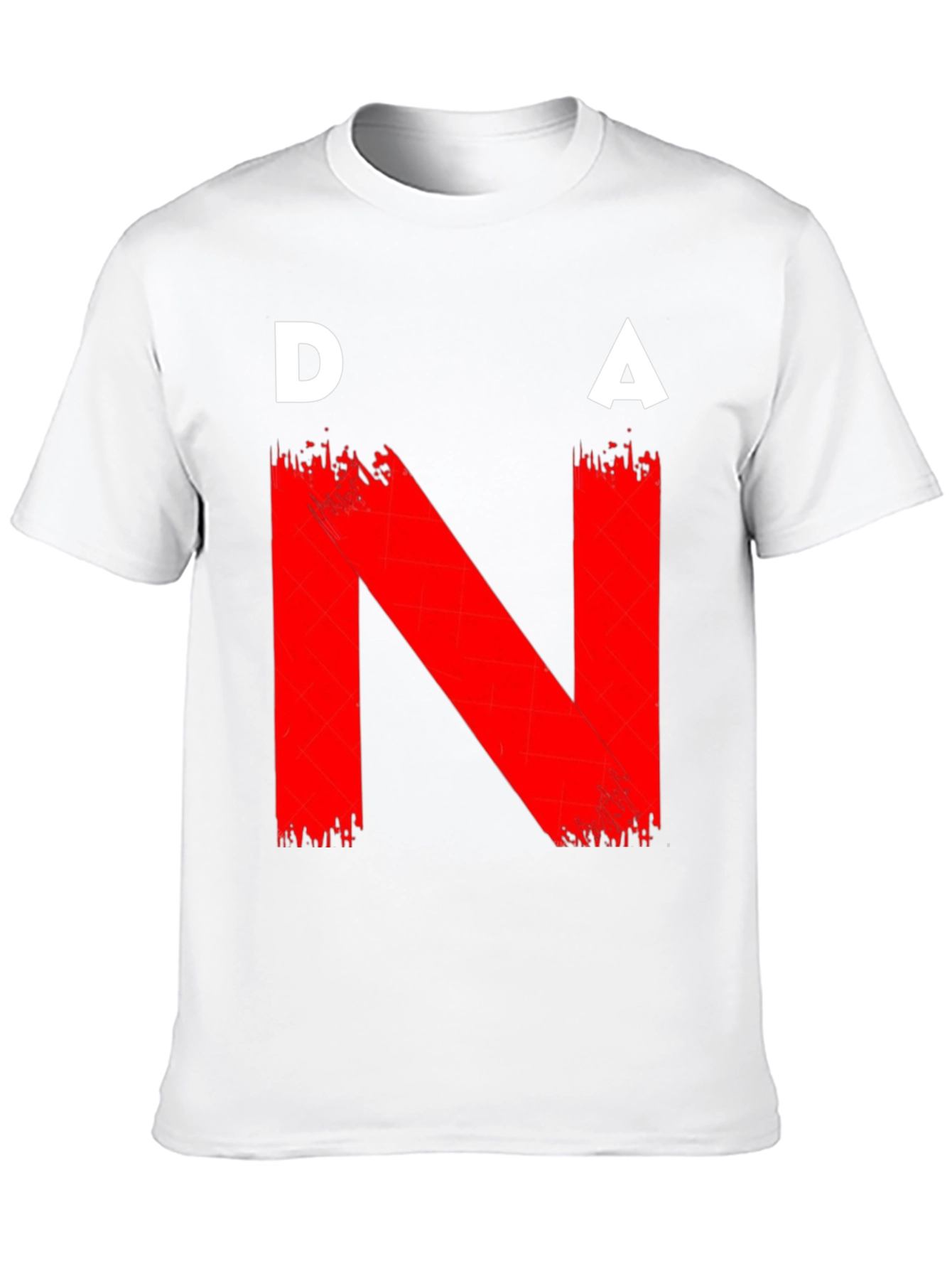 DNA Graphic T-Shirt - Bold Red on Black
