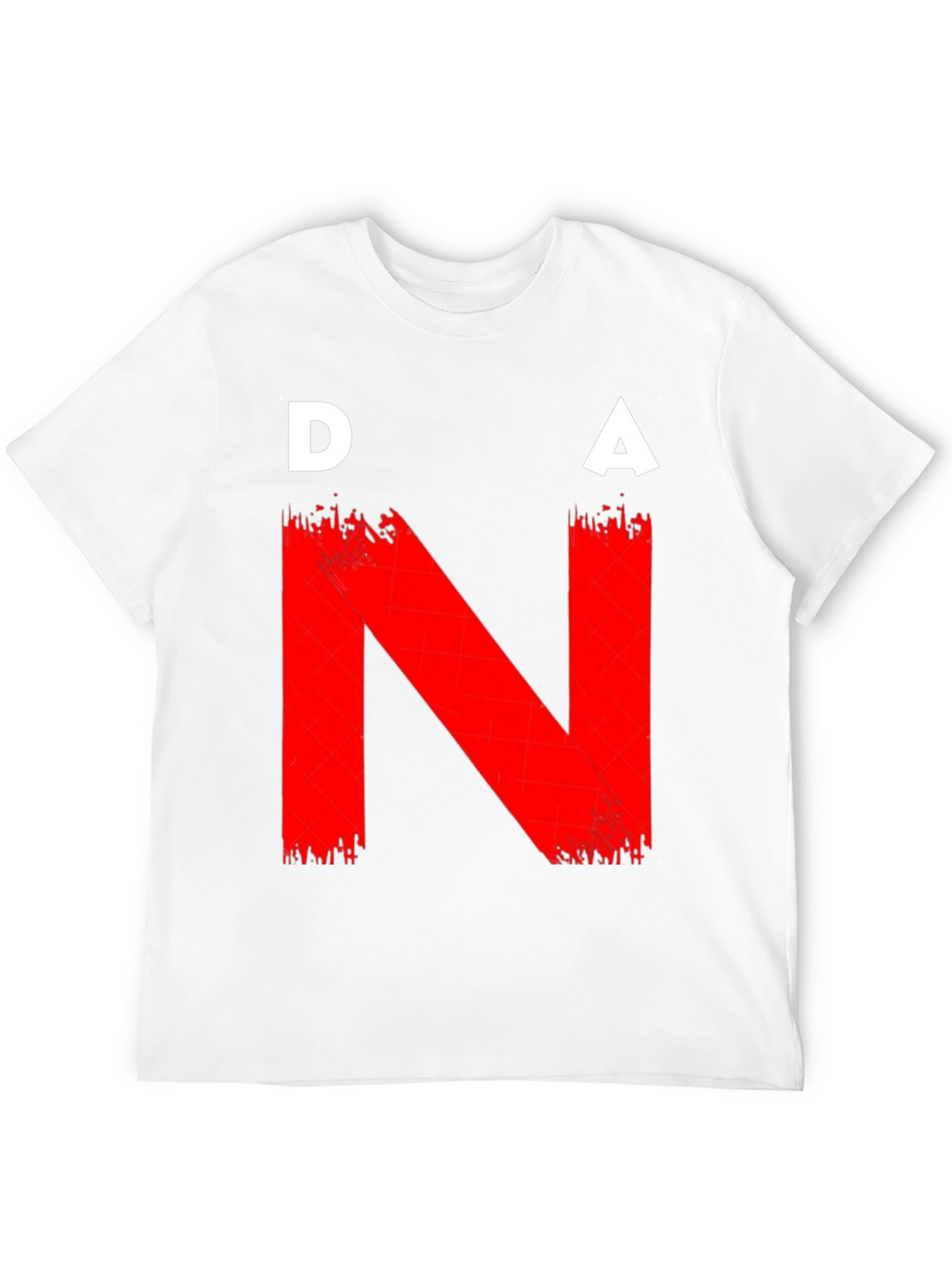 DNA Graphic T-Shirt - Bold Red on Black