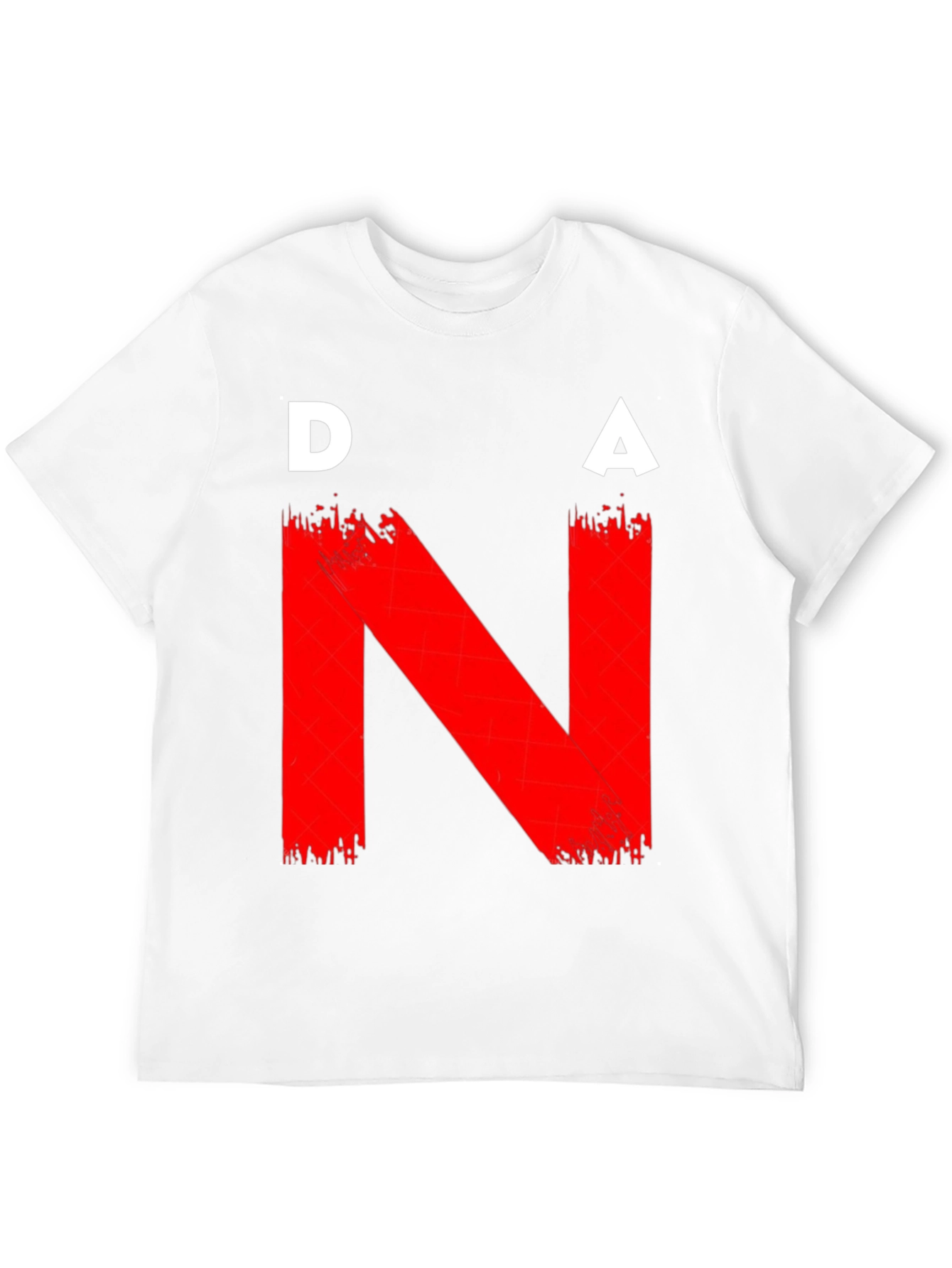 DNA Graphic T-Shirt - Bold Red on Black
