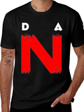 DNA Graphic T-Shirt - Bold Red on Black