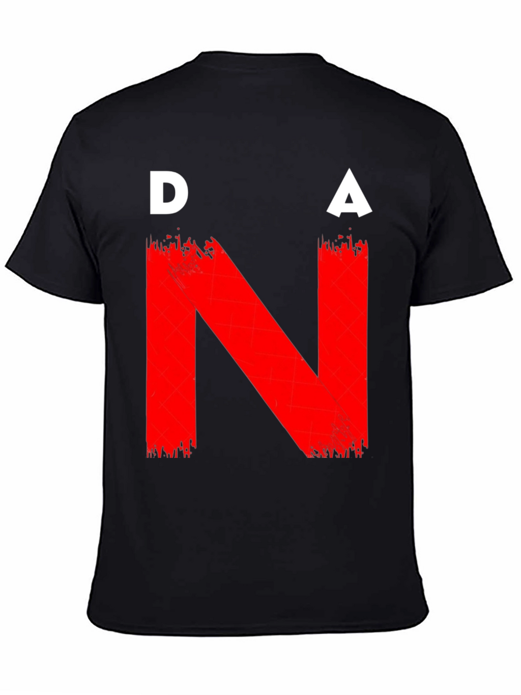 DNA Graphic T-Shirt - Bold Red on Black