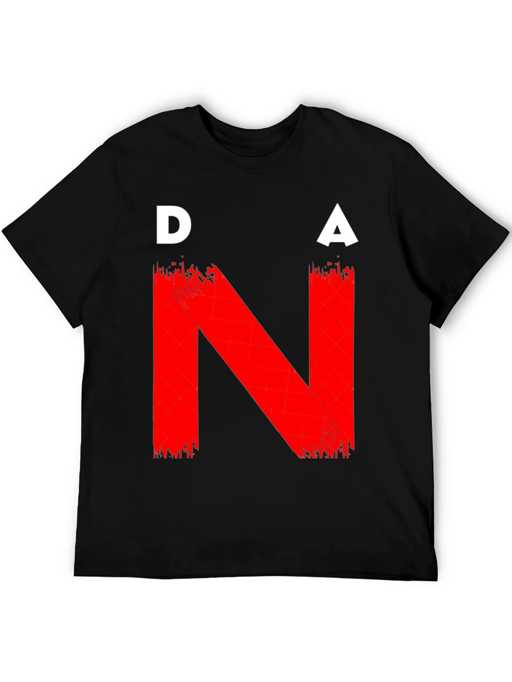 DNA Graphic T-Shirt - Bold Red on Black