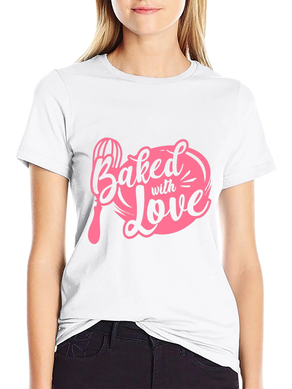 Baked With Love T-Shirt - Black Cotton Tee