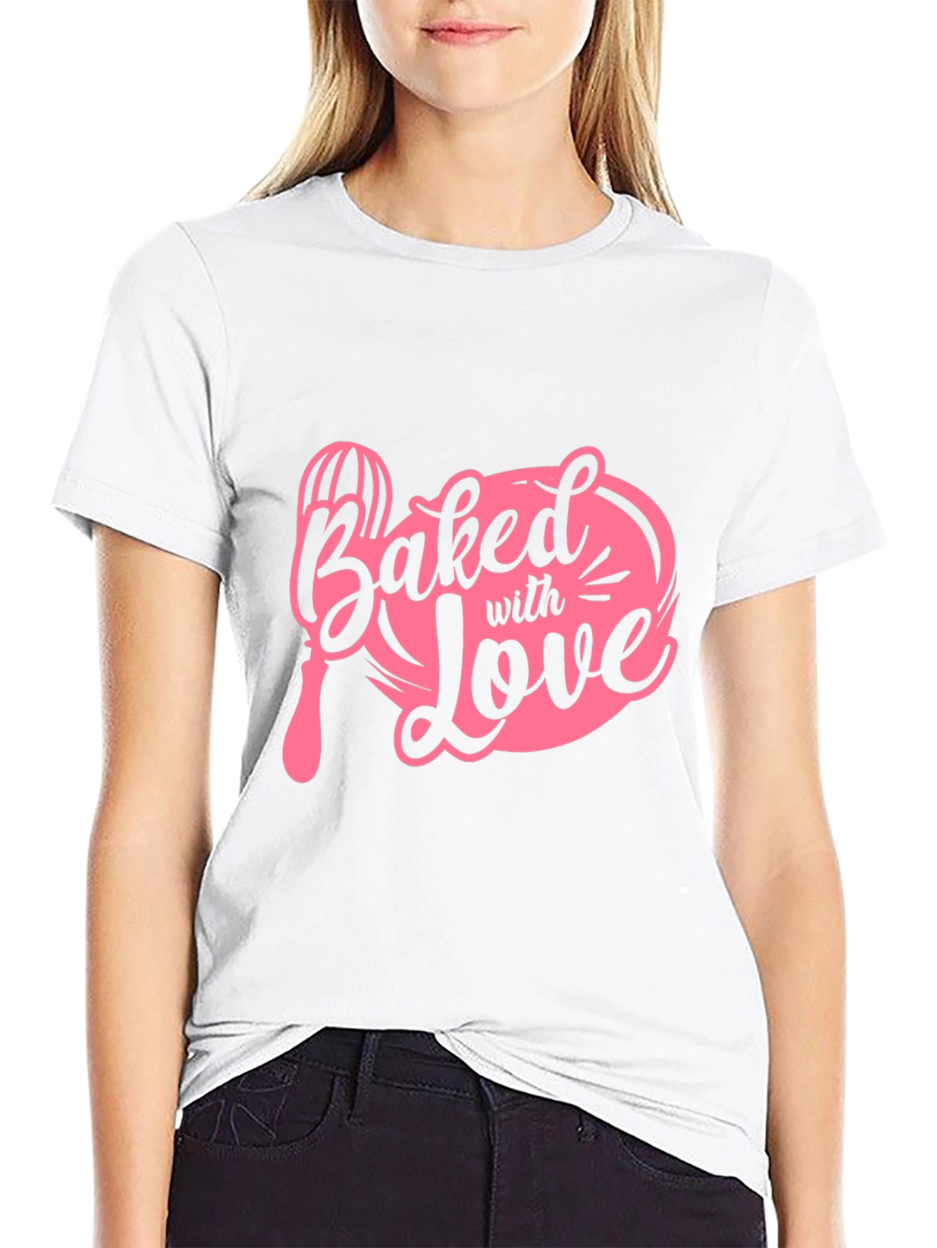 Baked With Love T-Shirt - Black Cotton Tee