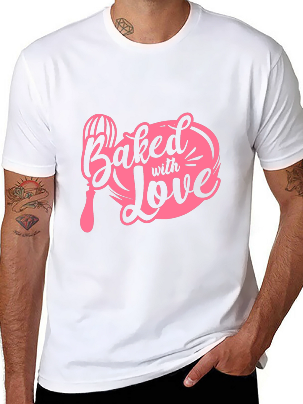 Baked With Love T-Shirt - Black Cotton Tee