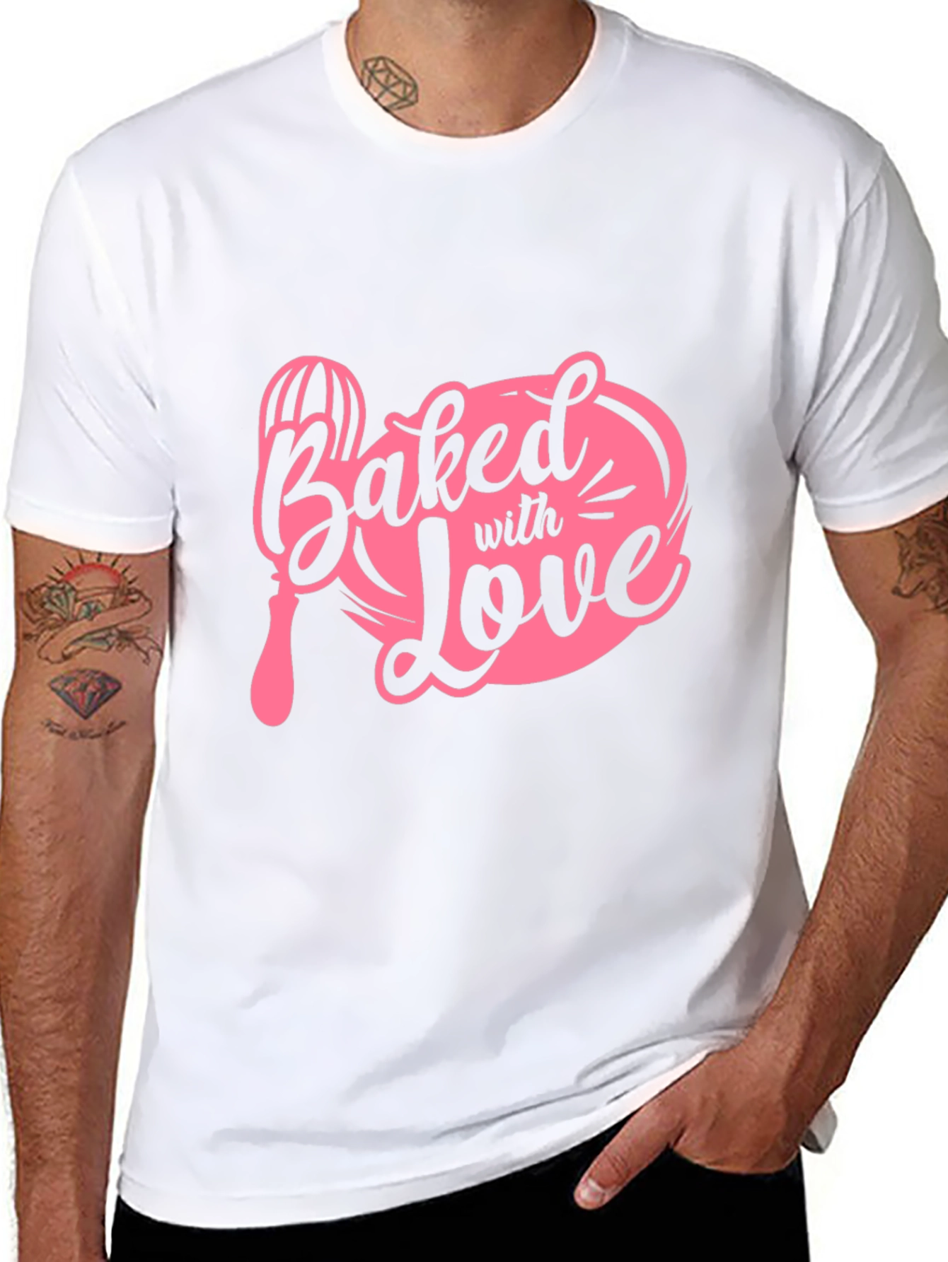 Baked With Love T-Shirt - Black Cotton Tee