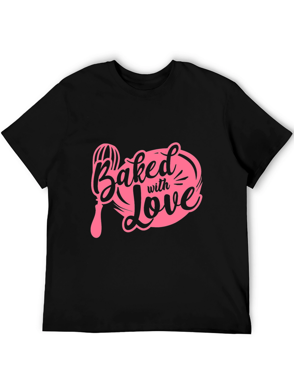 Baked With Love T-Shirt - Black Cotton Tee