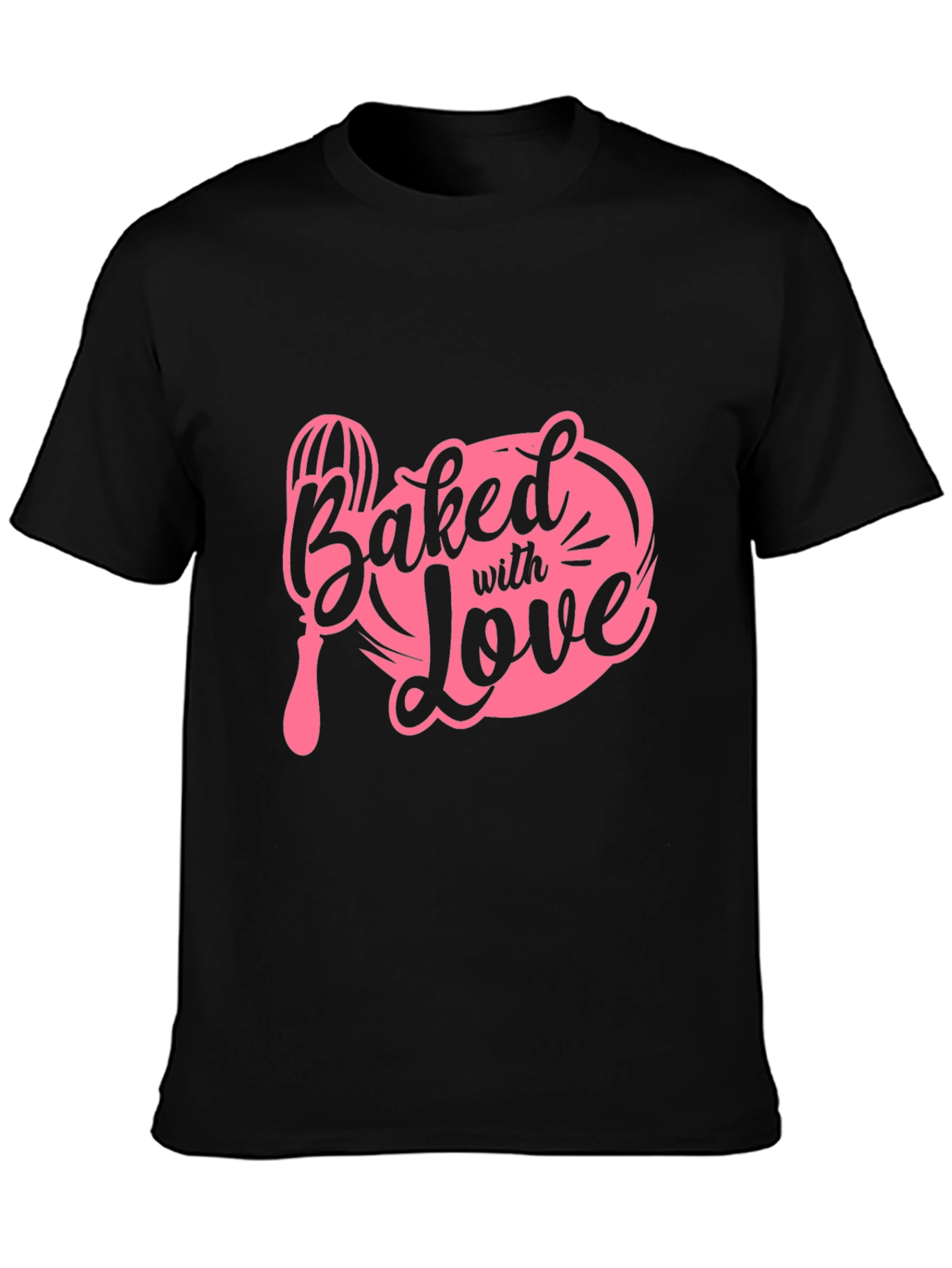 Baked With Love T-Shirt - Black Cotton Tee