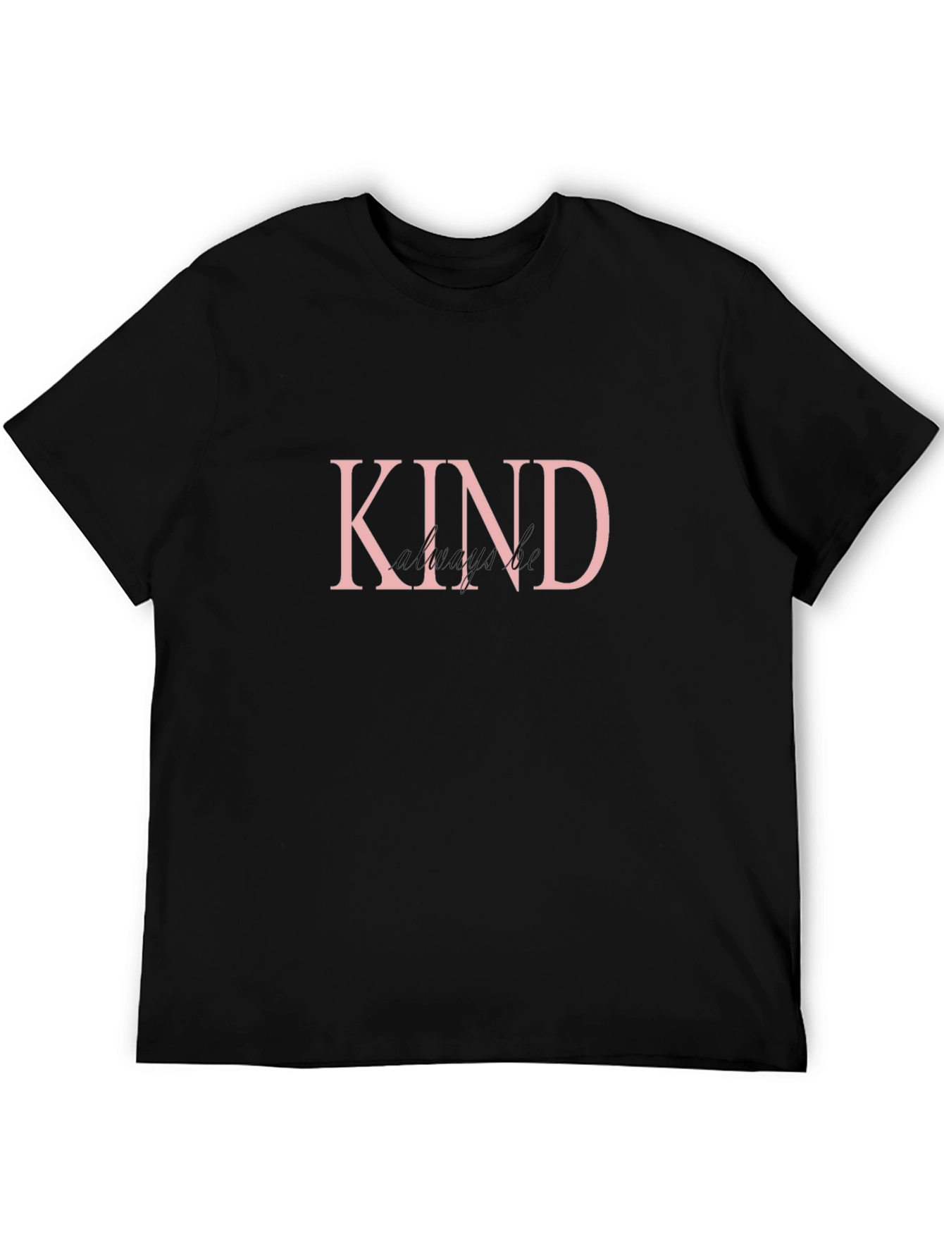 Kind T-Shirt - Black Cotton Graphic Tee