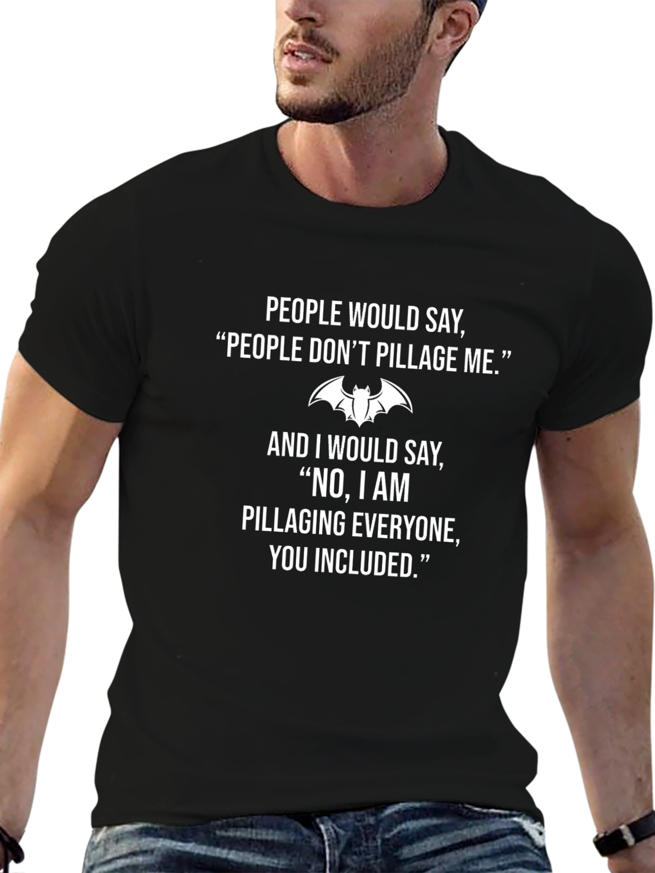 Pillage T-Shirt - Funny Bat Graphic Tee