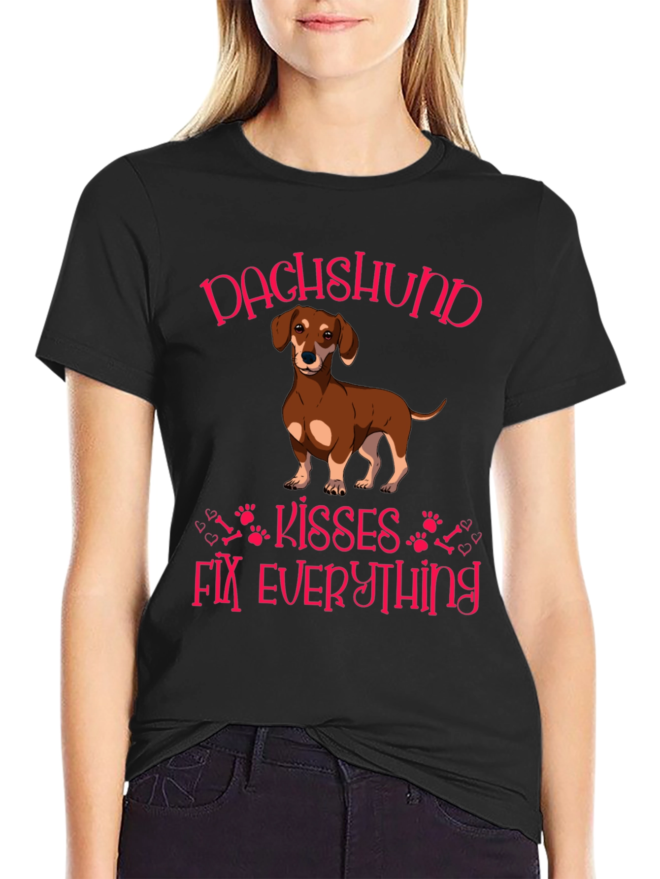 Dachshund Kisses Fix Everything T-Shirt