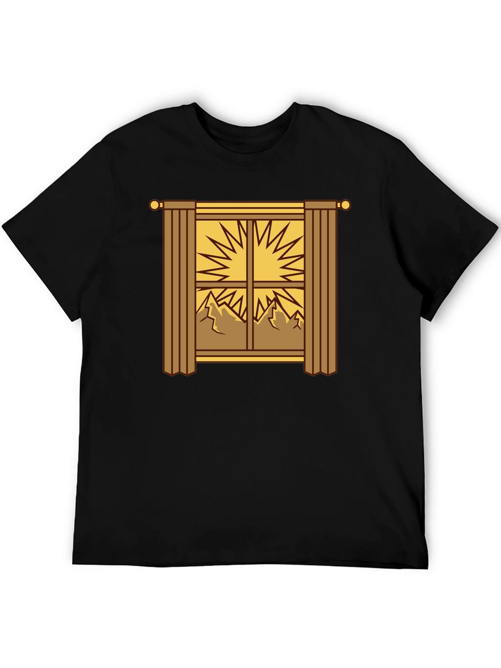 Scenic Window Graphic Tee - Mountain Sunrise