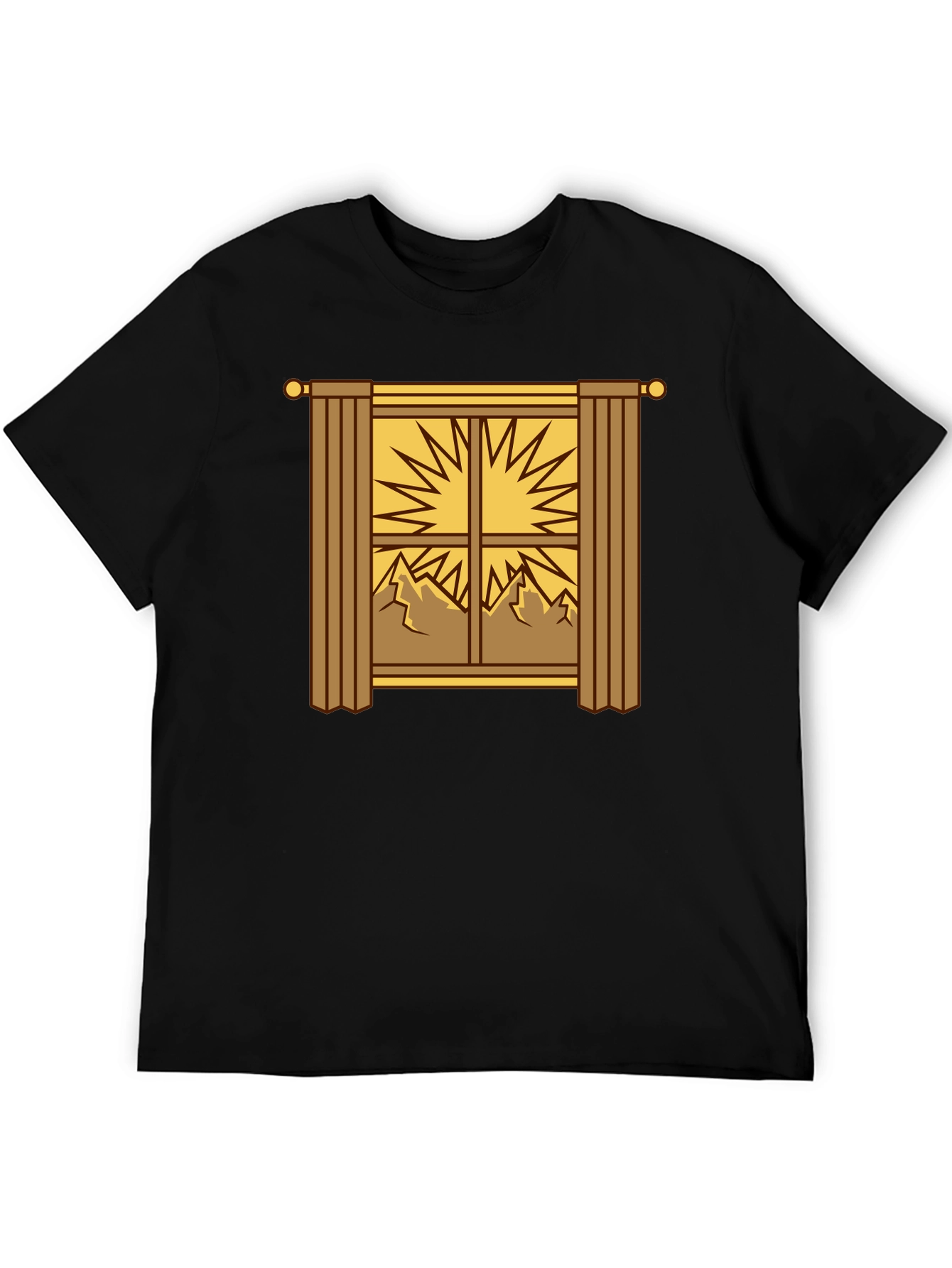 Scenic Window Graphic Tee - Mountain Sunrise