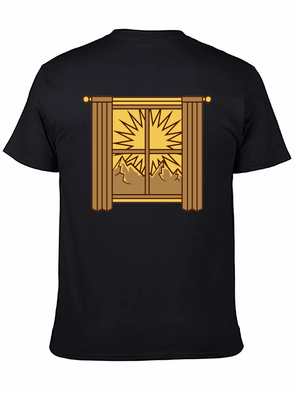 Scenic Window Graphic Tee - Mountain Sunrise