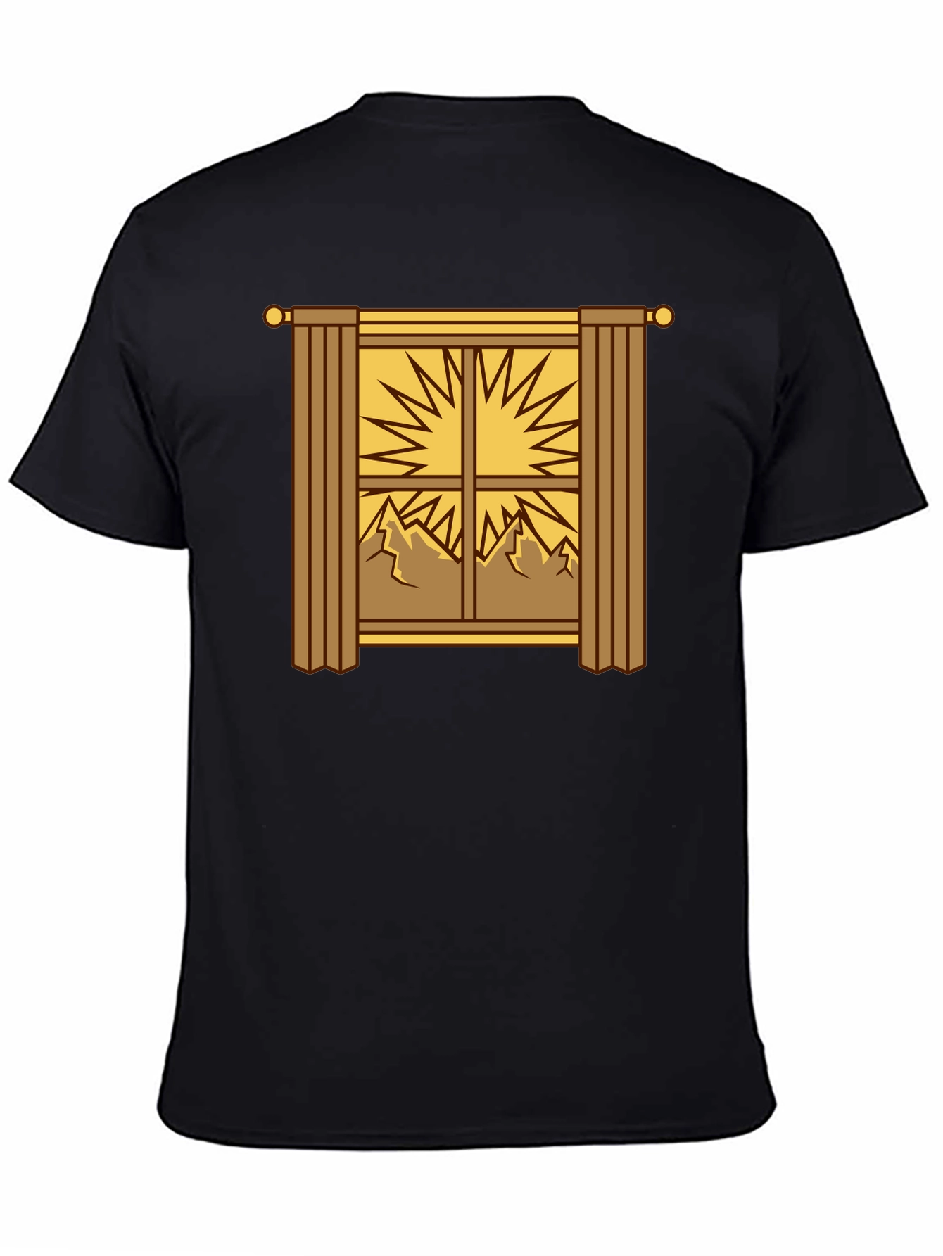 Scenic Window Graphic Tee - Mountain Sunrise
