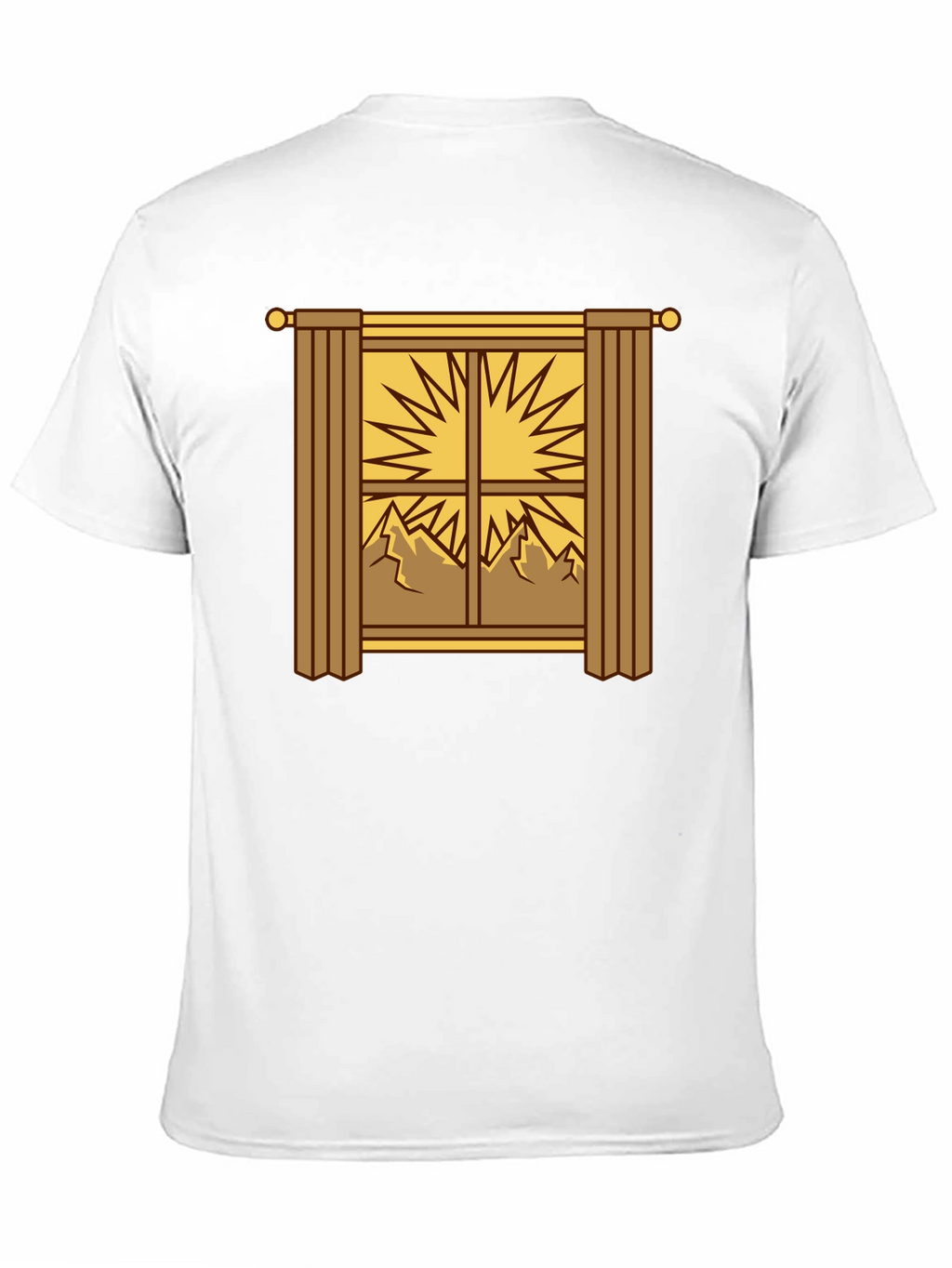 Scenic Window Graphic Tee - Mountain Sunrise