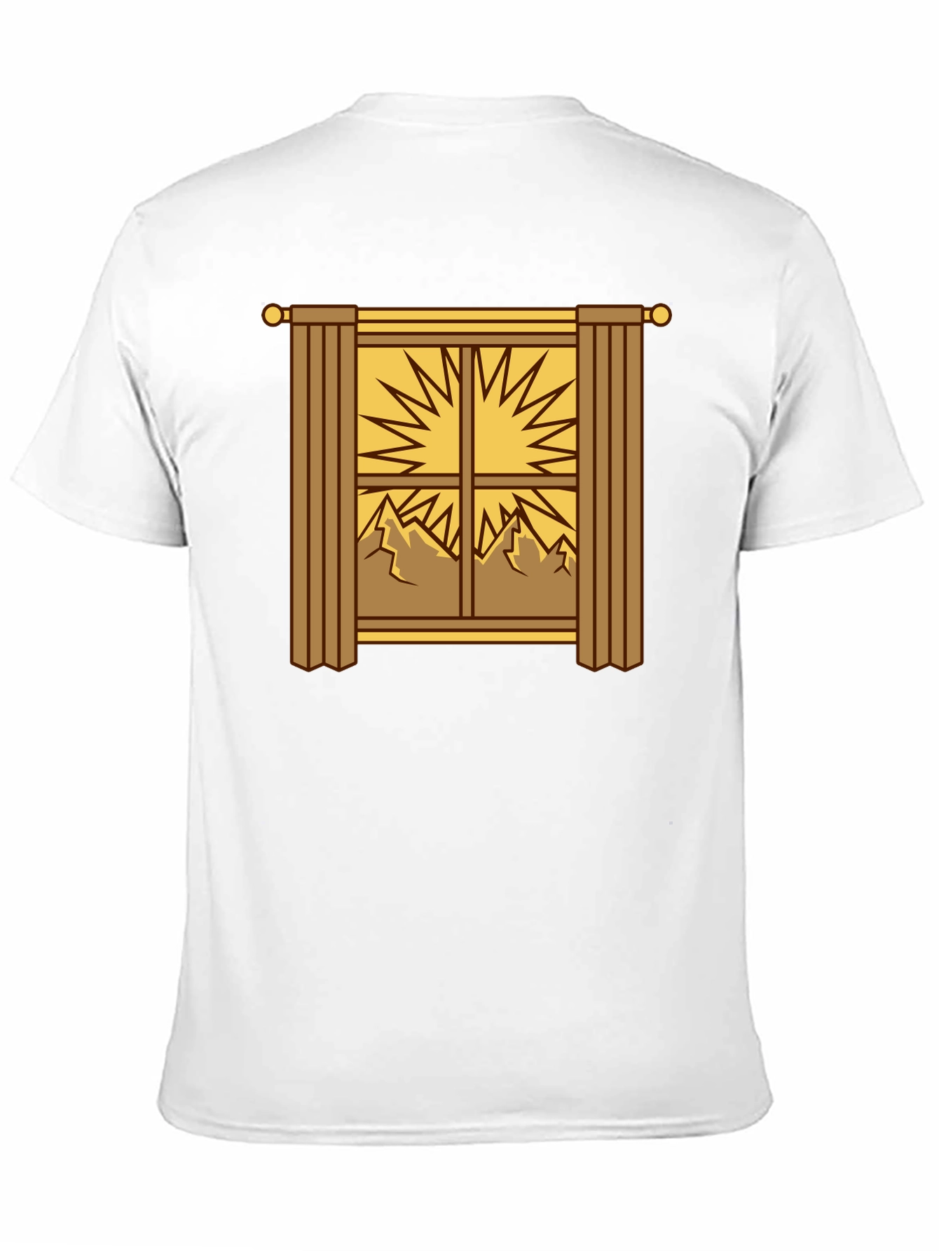 Scenic Window Graphic Tee - Mountain Sunrise