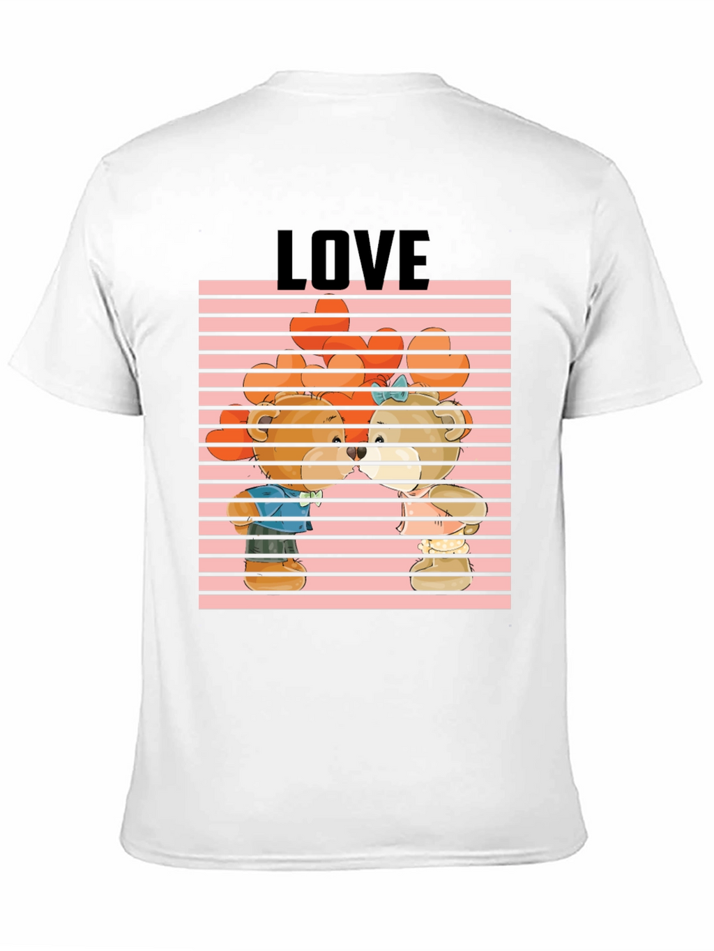 Bear Love Graphic Tee - Cute Cartoon Design