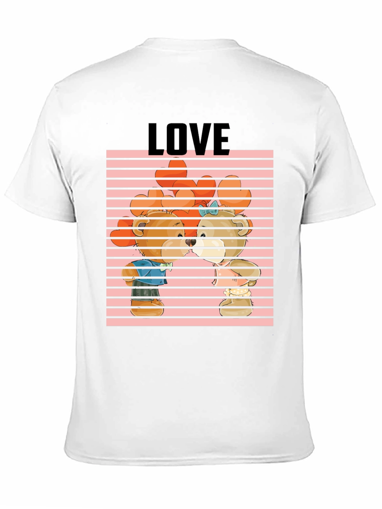 Bear Love Graphic Tee - Cute Cartoon Design