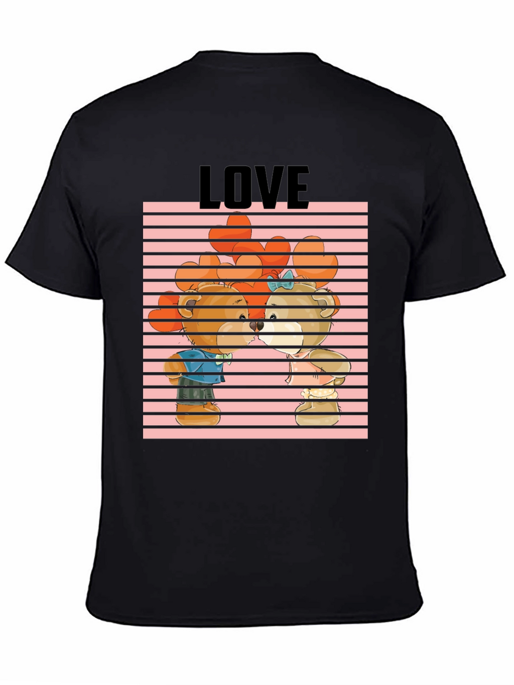 Bear Love Graphic Tee - Cute Cartoon Design