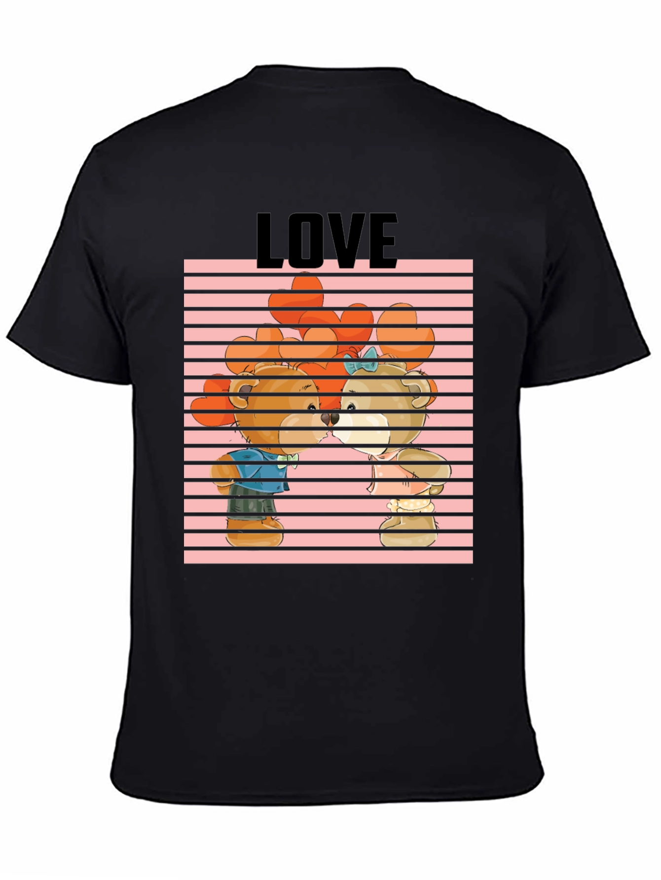 Bear Love Graphic Tee - Cute Cartoon Design