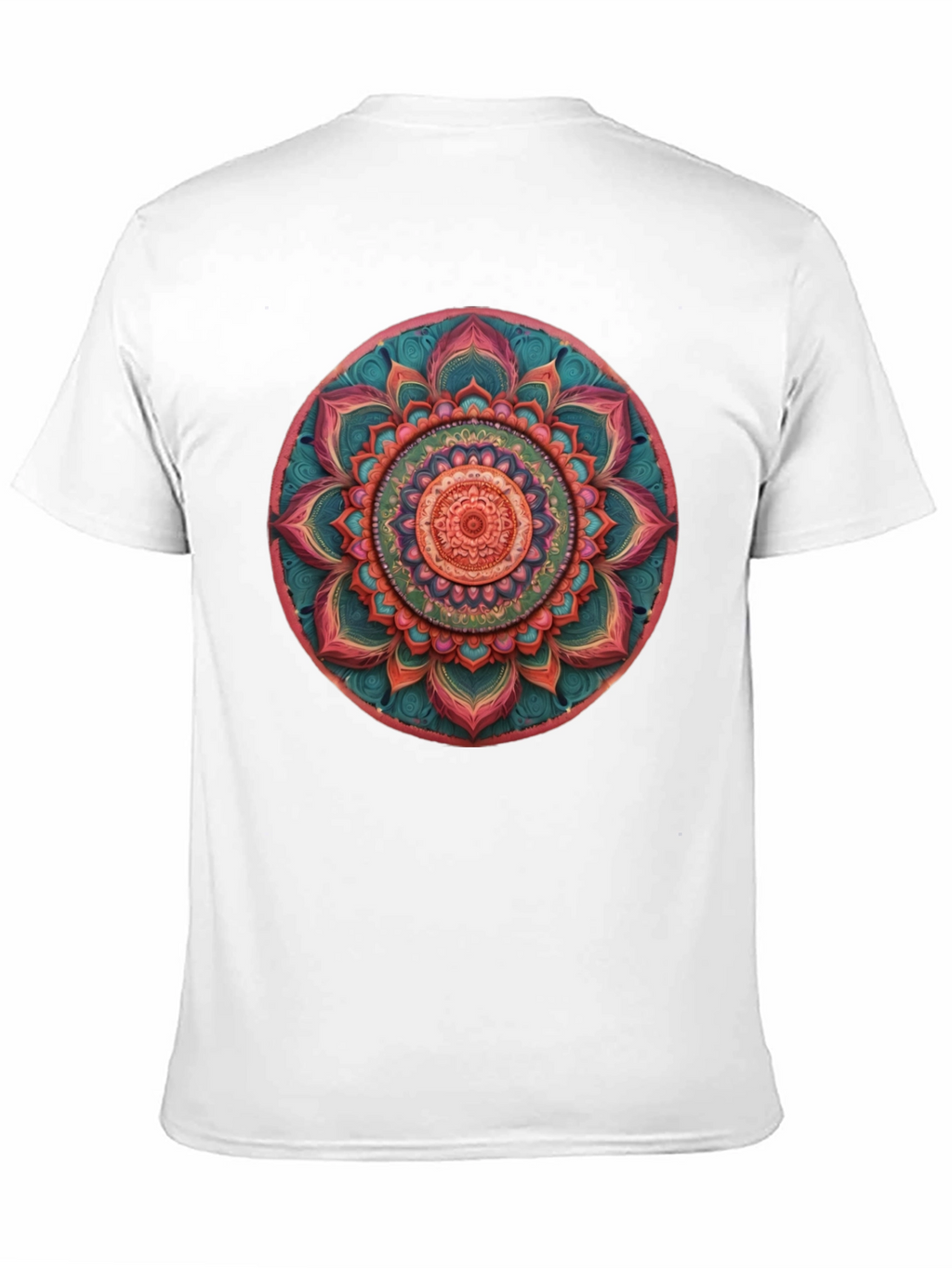 Mandala Print Crew Neck T-Shirt