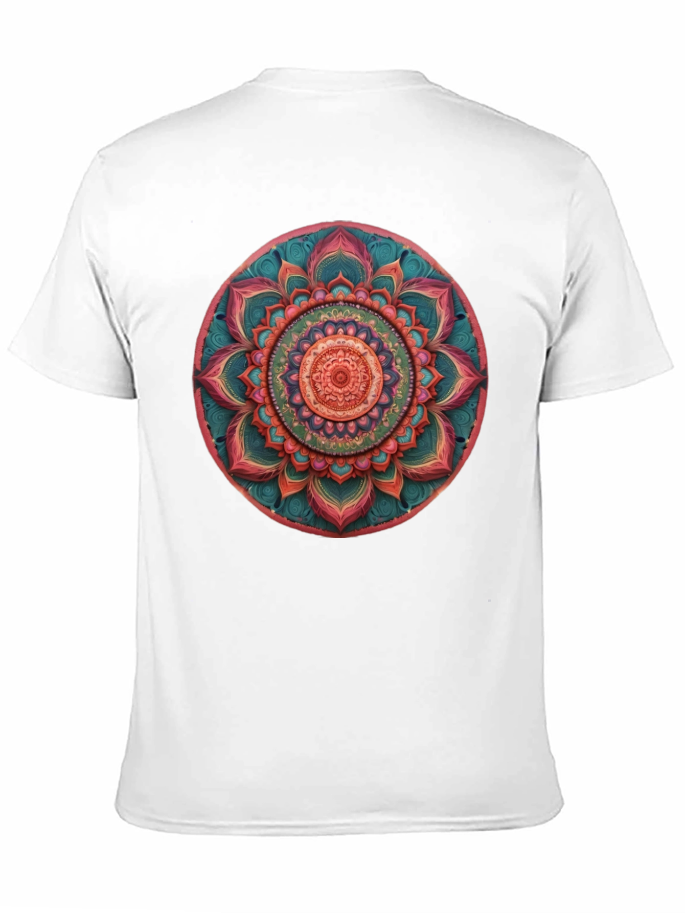 Mandala Print Crew Neck T-Shirt