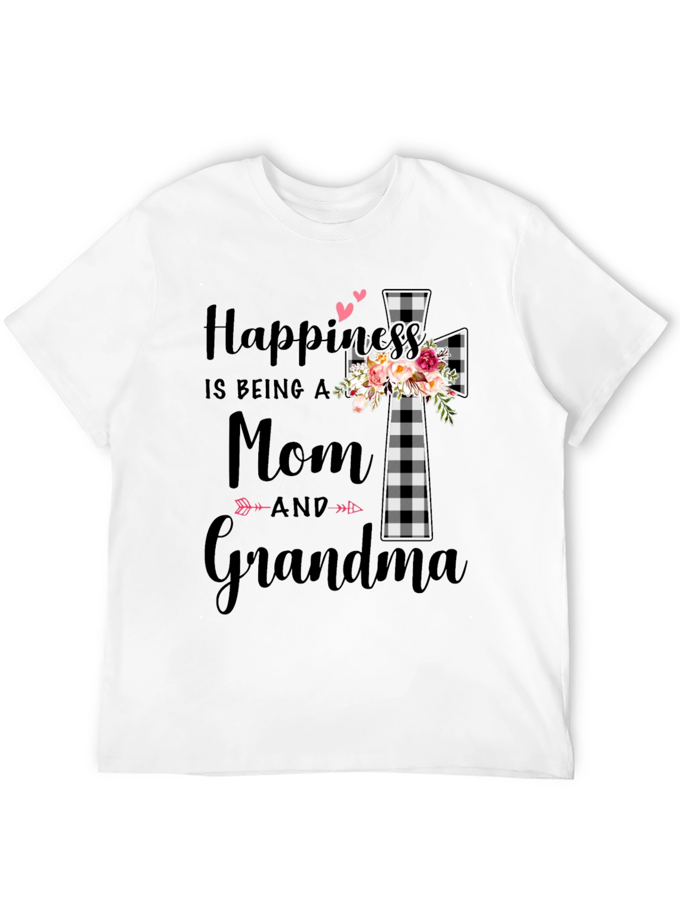 Happiness is Being a Mom & Grandma Graphic Tee