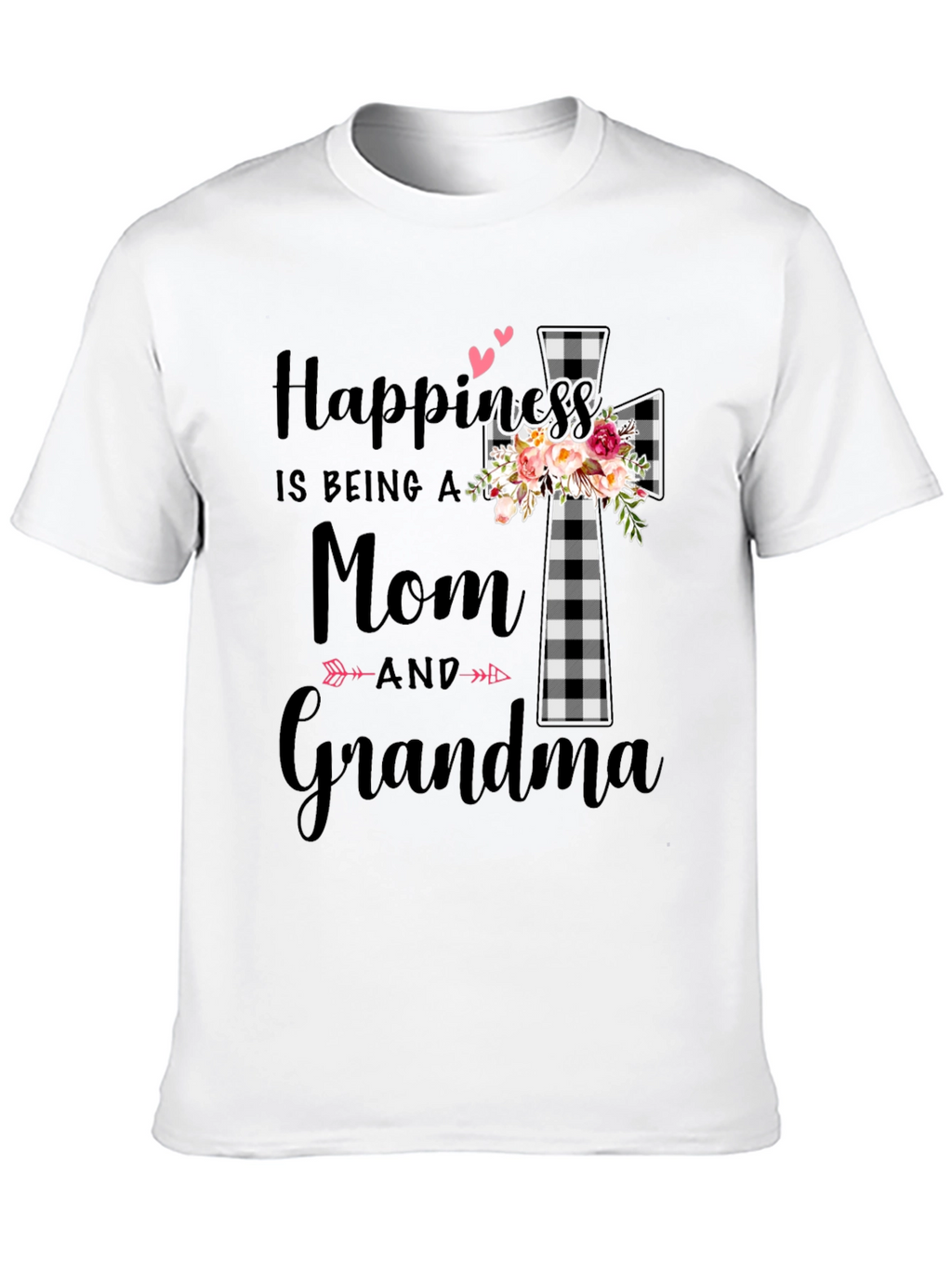 Happiness is Being a Mom & Grandma Graphic Tee