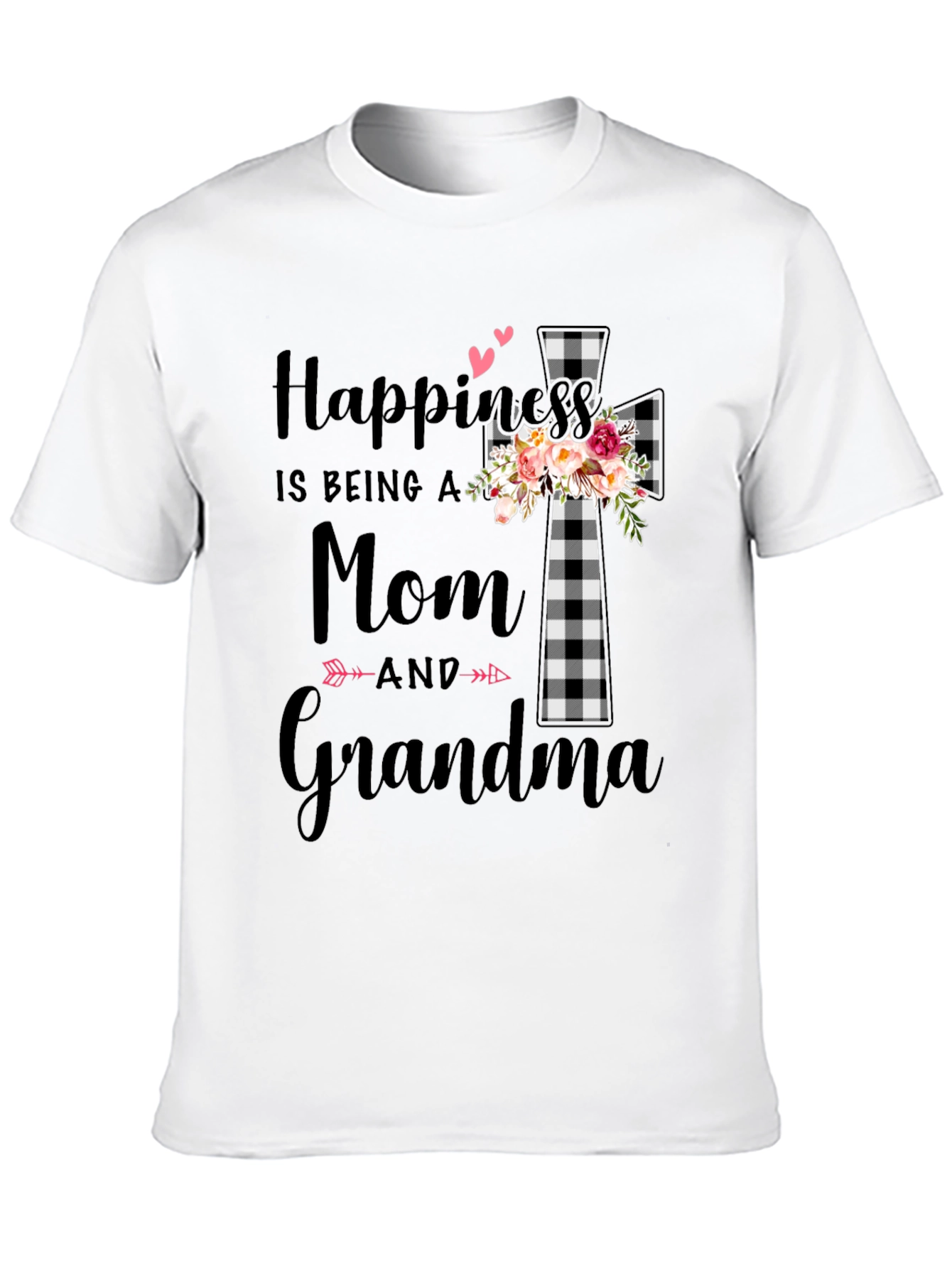 Happiness is Being a Mom & Grandma Graphic Tee