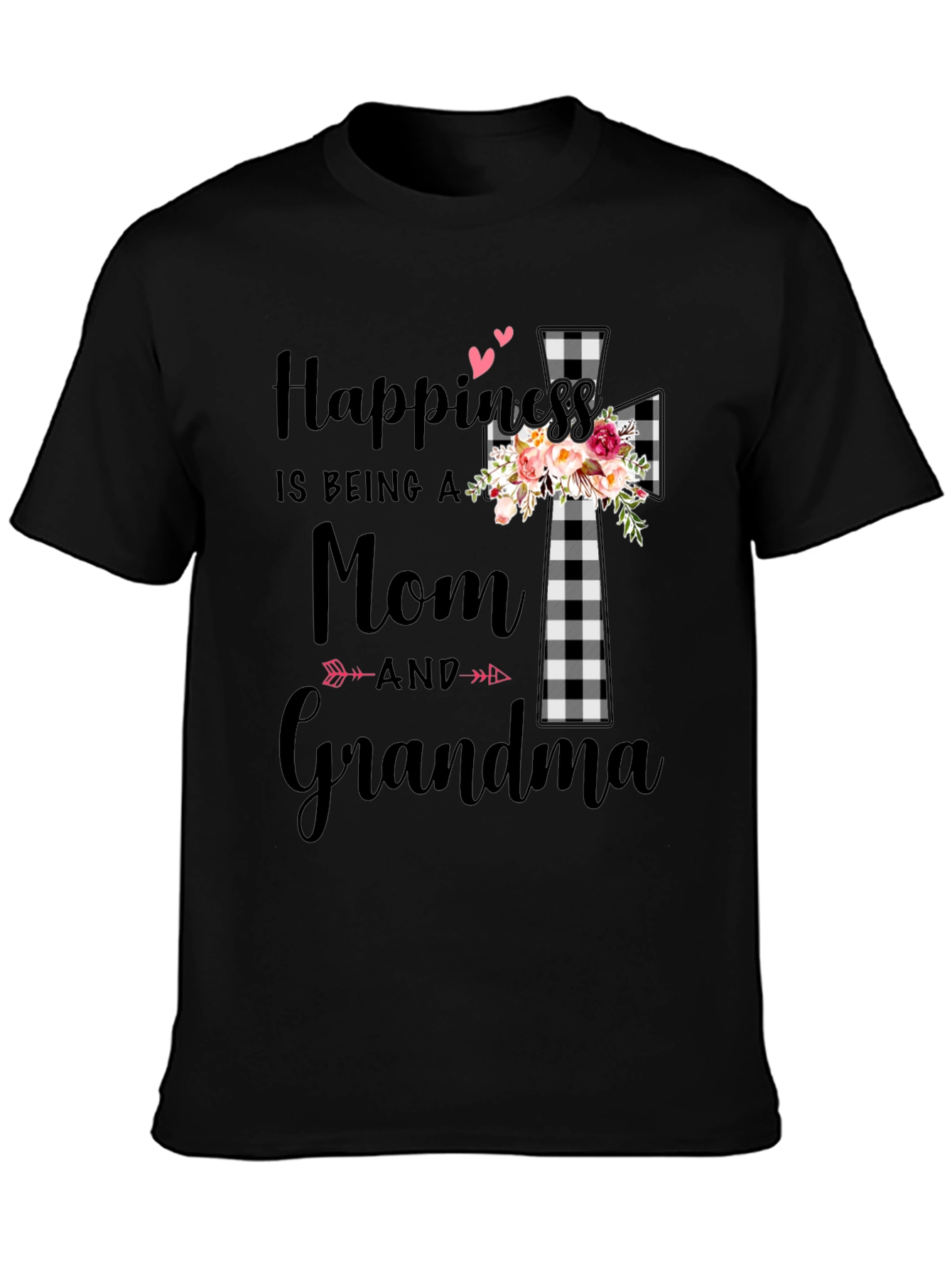 Happiness is Being a Mom & Grandma Graphic Tee