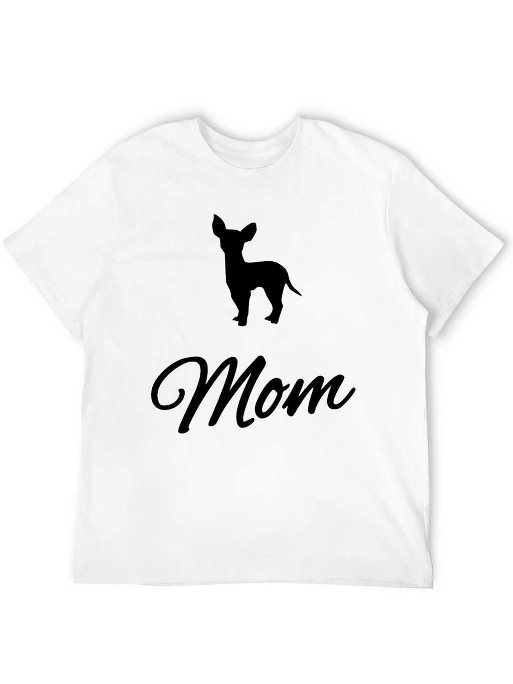 Chihuahua Mom Black T-Shirt Pet Lover Tee