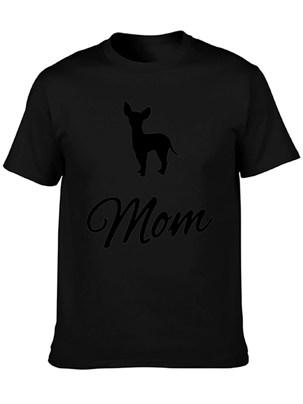 Chihuahua Mom Black T-Shirt Pet Lover Tee