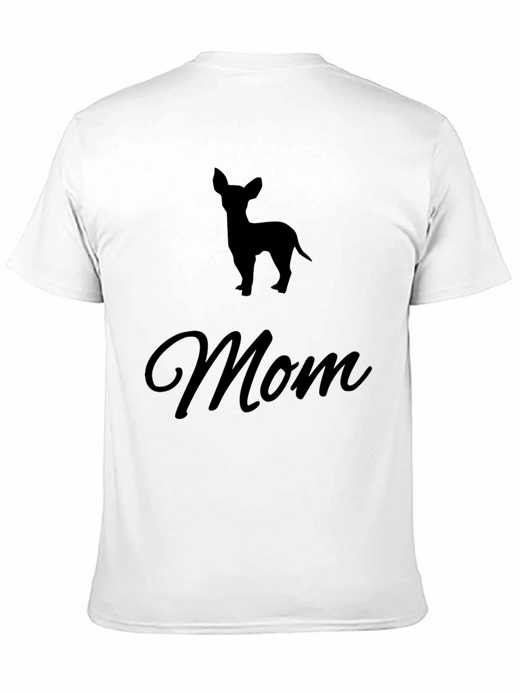 Chihuahua Mom Black T-Shirt Pet Lover Tee