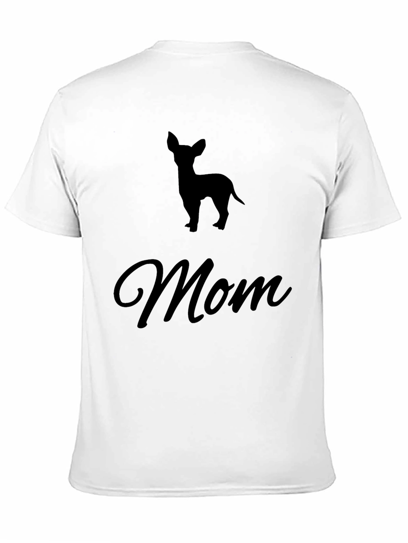Chihuahua Mom Black T-Shirt Pet Lover Tee