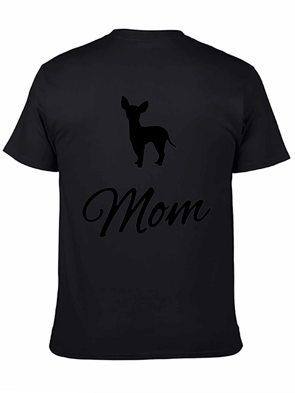 Chihuahua Mom Black T-Shirt Pet Lover Tee