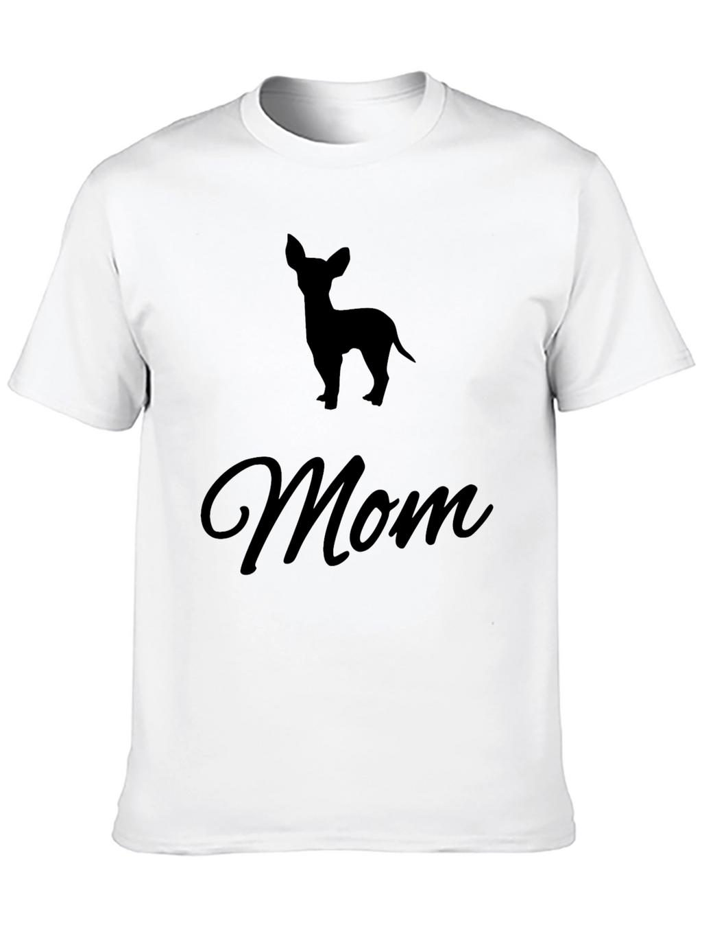 Chihuahua Mom Black T-Shirt Pet Lover Tee