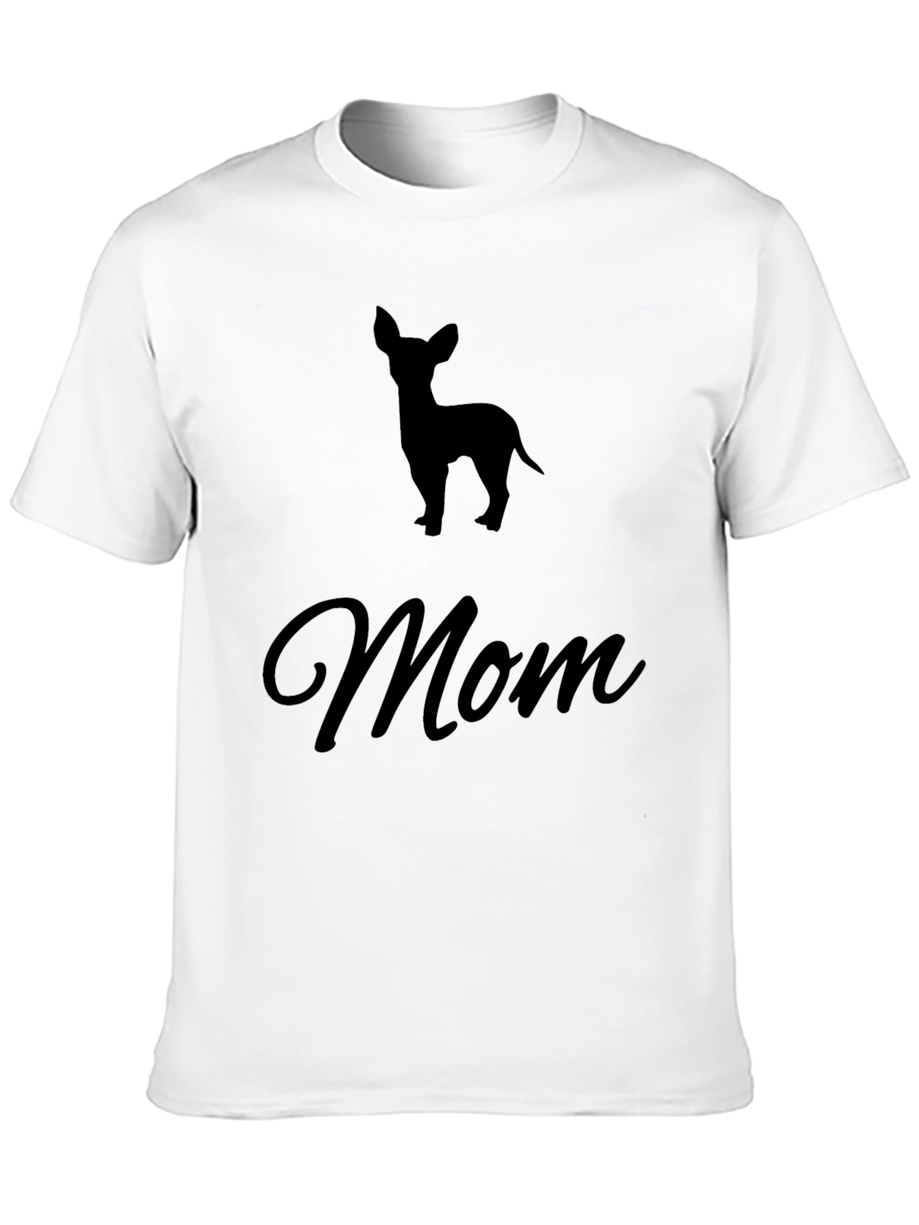 Chihuahua Mom Black T-Shirt Pet Lover Tee