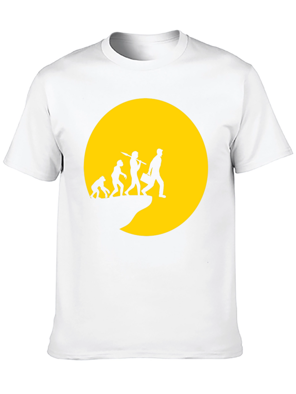Evolution of Man Graphic T-Shirt - Black