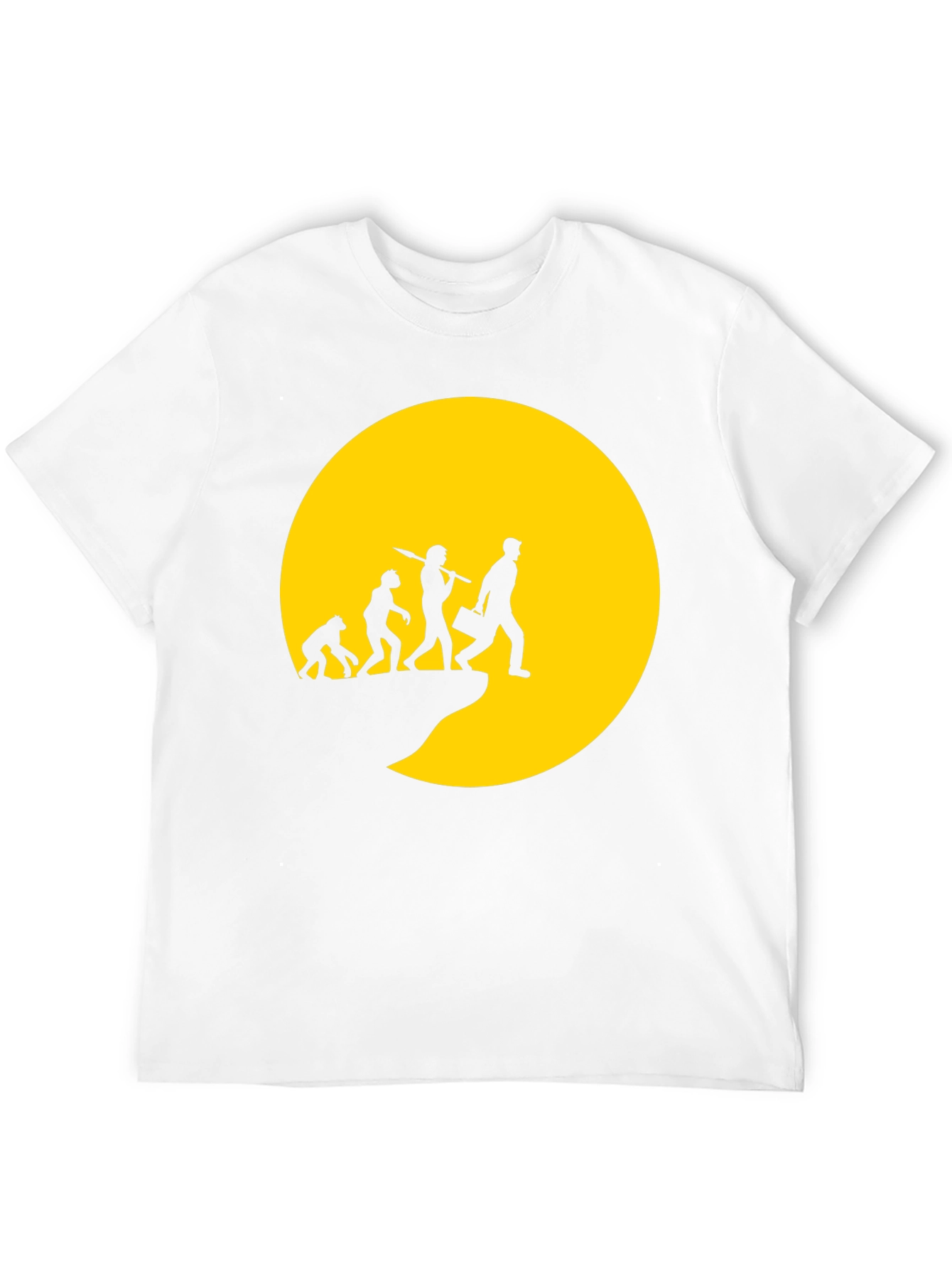 Evolution of Man Graphic T-Shirt - Black
