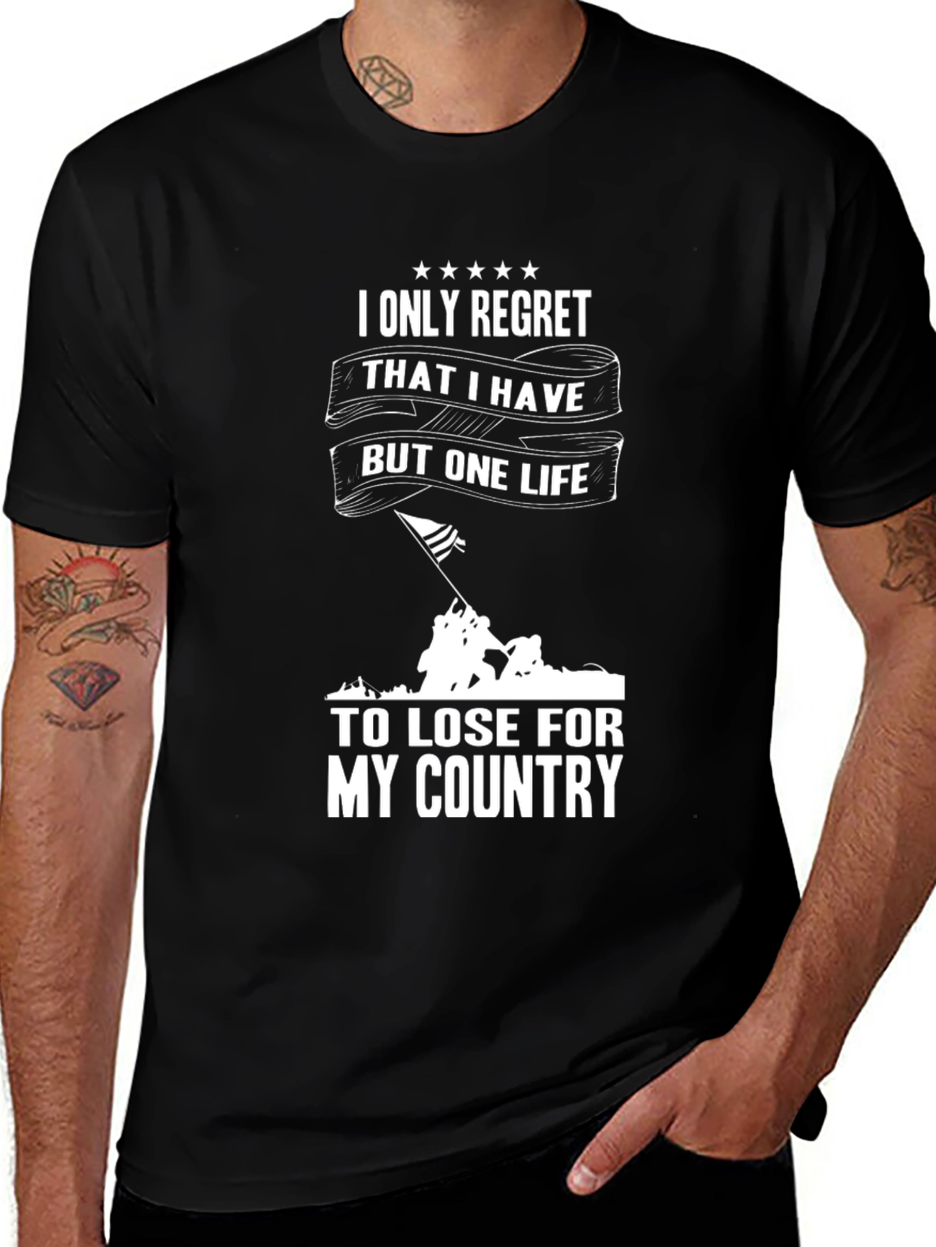 Patriotic One Life Graphic T-Shirt