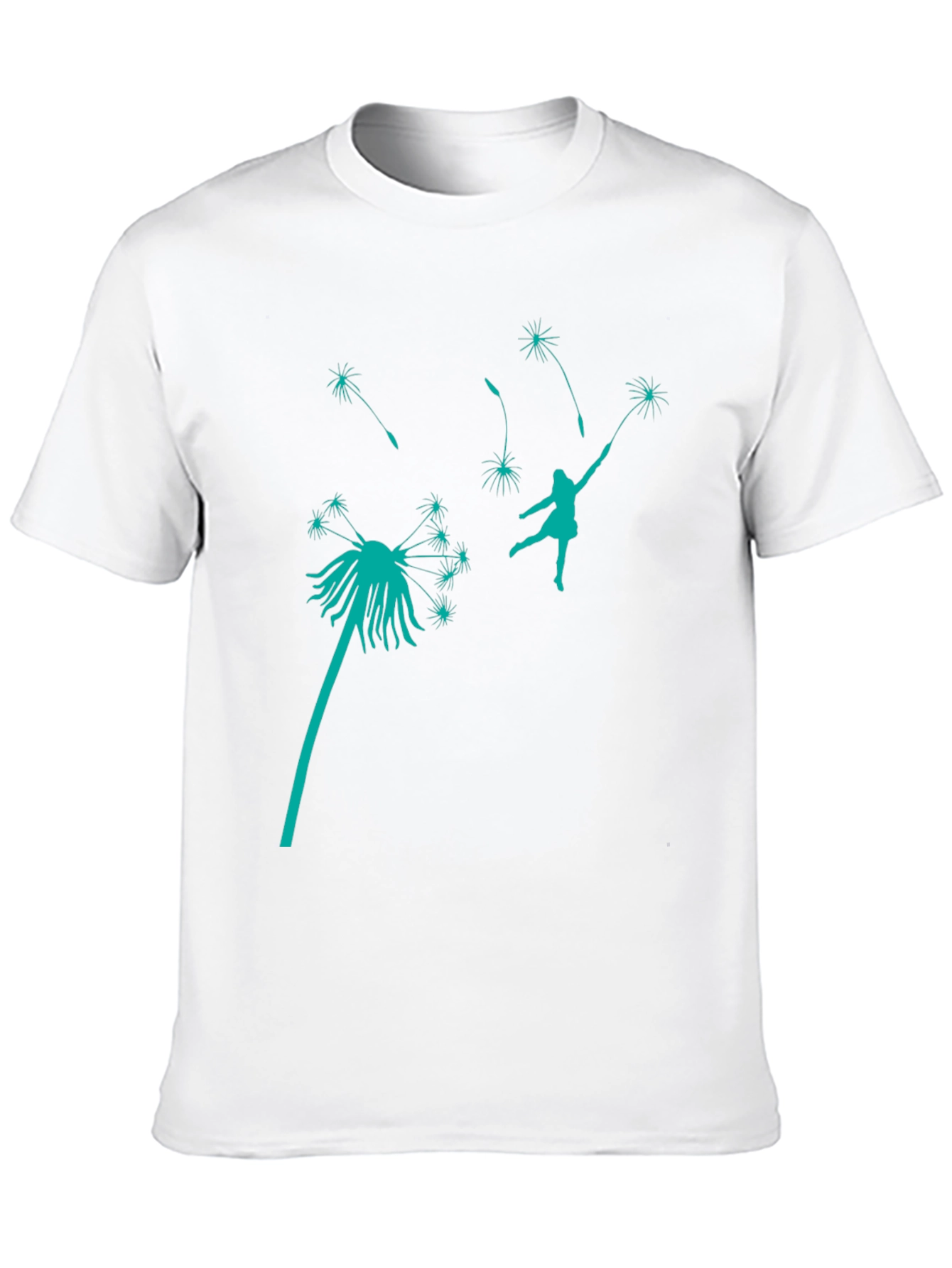 Dandelion Dreams T-Shirt - Black Cotton Tee