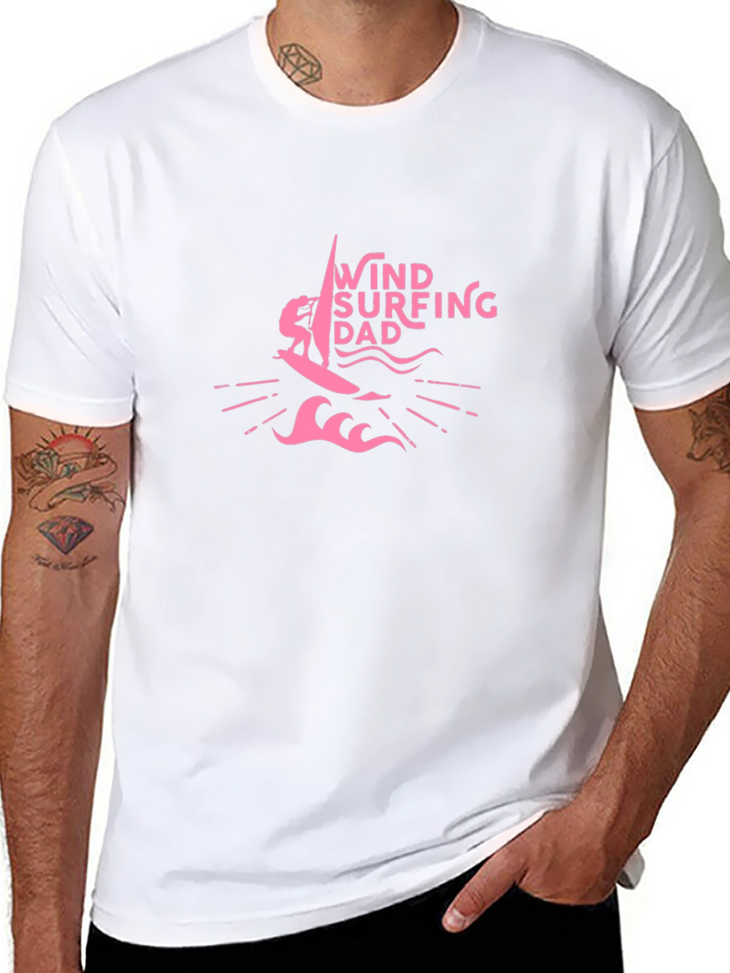 Windsurfing Dad Graphic T-Shirt
