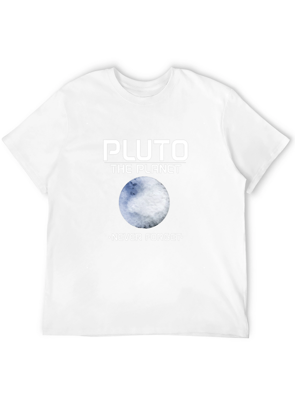 Pluto The Planet Never Forget Graphic T-Shirt