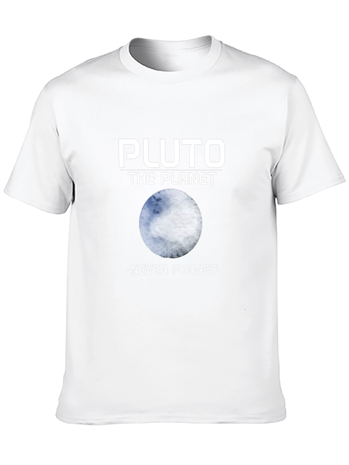 Pluto The Planet Never Forget Graphic T-Shirt