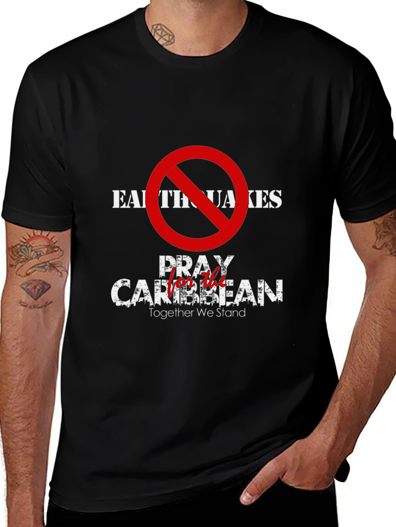 Pray for the Caribbean Graphic T-Shirt